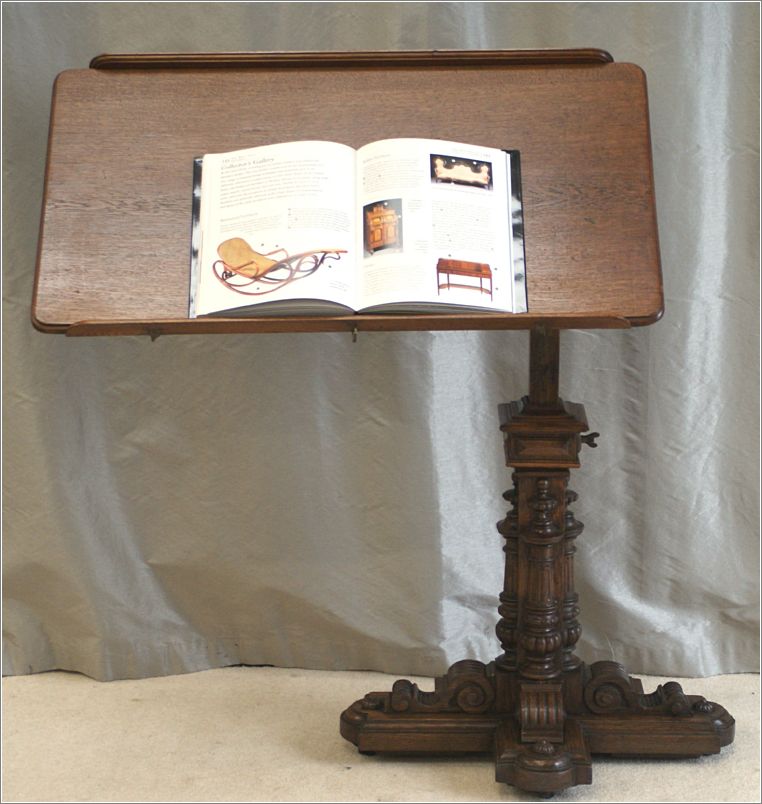 7016 Antique Oak Reading Table, Lectern (2) - Moved to Side
